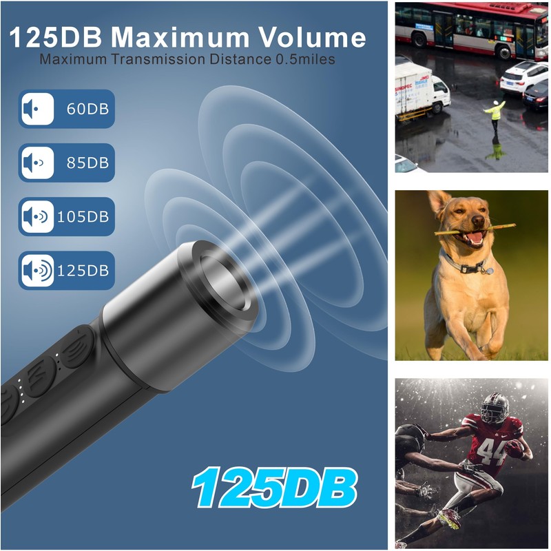 aswayke Electronic Whistle Set of 2-125dB Loud Rechargeable Whistle, Type-C