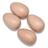 4 PCS Wood Egg Shakers Set, Musical Percussion Instruments, Natural