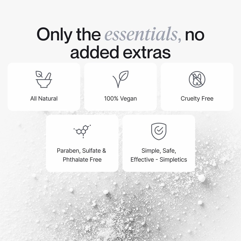 Simpletics Texturizing Powder - All Natural, 4 Ingredient Nourishing Formula