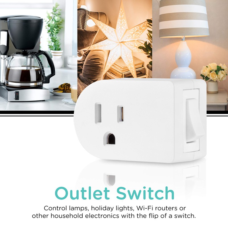 Cordinate Grounded Outlet On/Off Power Switch, 3 Prong, Plug in