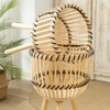 Woven Flower Pot Faux Rattan Planter High Living Room Floor