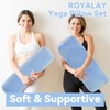 ROYALAY 2 Pcs Yoga Bolster Pillow for Restorative Yoga, Rectangular