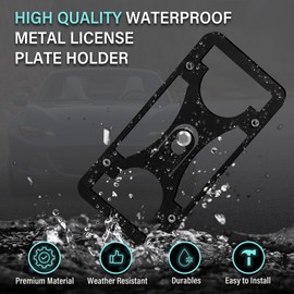 Front License Plate Holder Compatible with Mazda MX-5 Miata (NC) 2009-2015 Front Bumper Tow Hook License Plate Mounting Bracket Holder No Drill License Plate Frames Car Accessories Kit