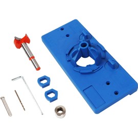 WISH HALLY WOOD Jig Accessories,35mm Concealed Hinge Jig kit (Blue)