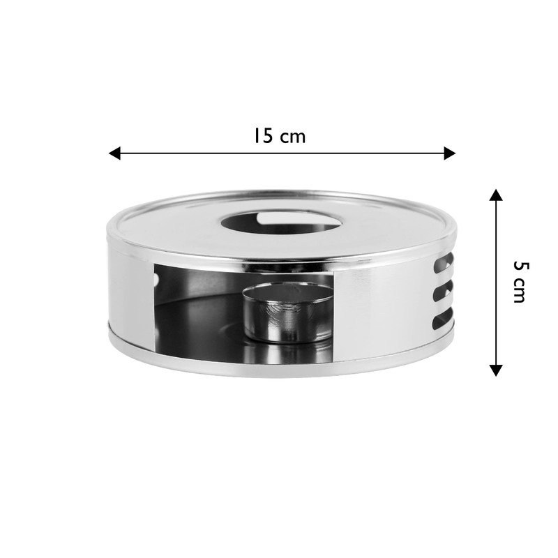 Echtwerk Tea Warmer Stainless Steel Round Tea and Coffee Warmer