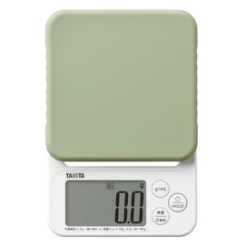 Tanita KJ-222 Cooking Scale, Green, 0.004 oz (0.1 g) Unit, Trace Amount, ML, HOLD Kitchen Scale, Cooking, Digital