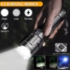 Garberiel 2000000LMS Zoom Rechargeable LED Flashlight Tactical Powerful 20W Torch