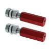 M MATI 1/4" Quick Release Flag Pole Holder Mount Red