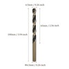 Kozelo 2PCS Twist Drill Bit - [6.5mm/0.26"] Titanium Nitride High-Speed