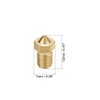 uxcell 2pcs 3D Printer Nozzle,Brass V6 Nozzle 0.25mm,Extruder Print Head