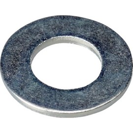 Trusco Y818-0005 Flat Washer JIS Trivalent White M5 5.5 x 12 x 0.8 inches (5.5 x 12 x 0.8 mm), Pack of 20, Small Quantity