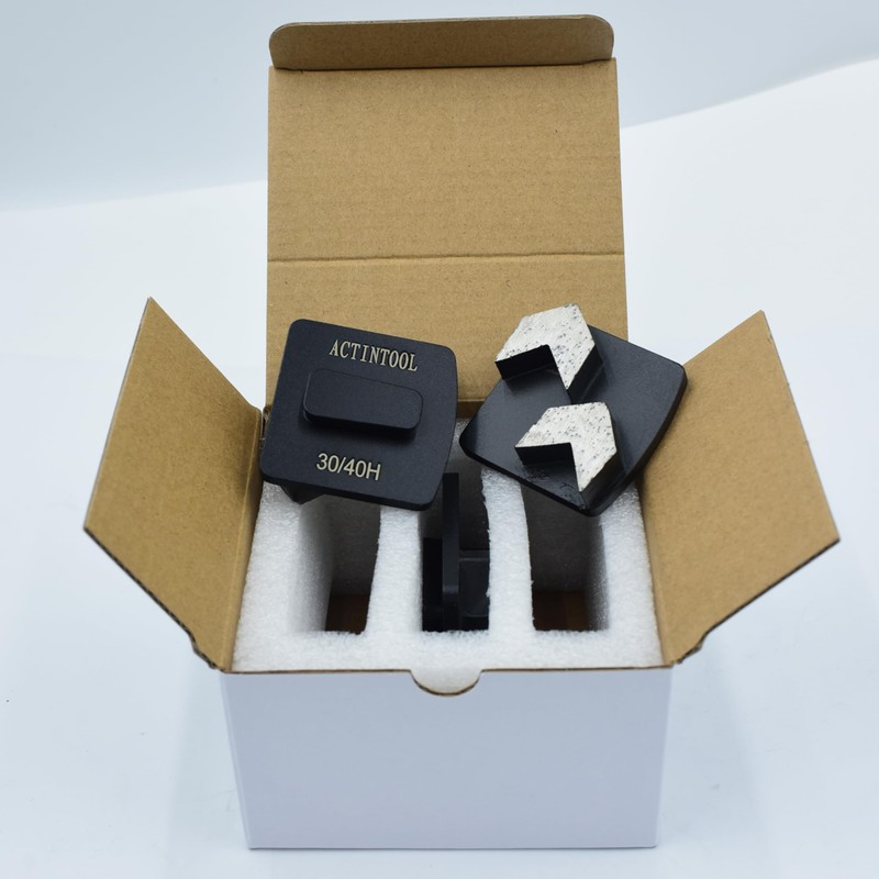 ACTINTOOL 10mm Thick Diamond Arrow Segments Redi Lock Grinding Tools