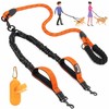 Lukovee Double Dog Leash, No Tangle 360° Swivel Heavy Duty