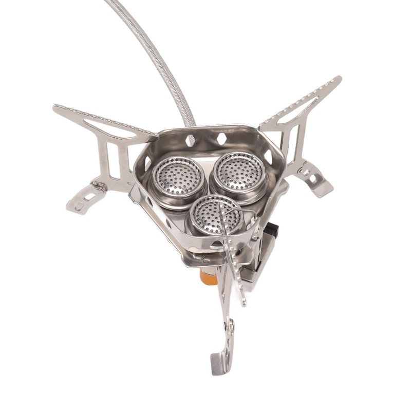 Camping Gas Stove Foldable Windproof Mini Camp Stove Cooker Electronic