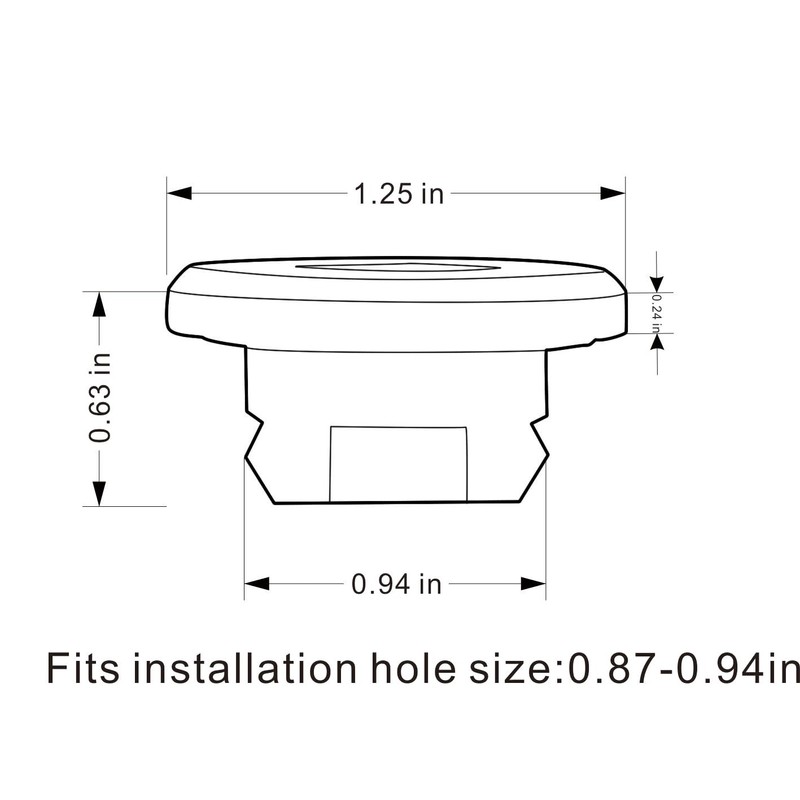 2-Pack Brass Sink Overflow Cover Ring, Round Bathroom Basin Overflow
