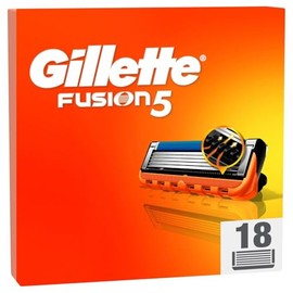 Gillette Fusion5 Rasierklingen, 18 Original Ersatzklingen f√ºr Herren mit gr√∂√üerem Gleitstreifen f√ºr ein sanftes Gleiten und 5 Klingen f√ºr eine unglaublich gr√ºndliche und komfortable Rasur