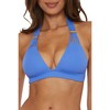 Becca Modern Edge Rib Halter Top Cornflower MD