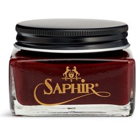 SAPHIR Medaille d'Or Pommadier Cream 75ml – Natural Cream Leather Shoe Polish, Leather Conditioner for Boots, Handbags – Hermes Red