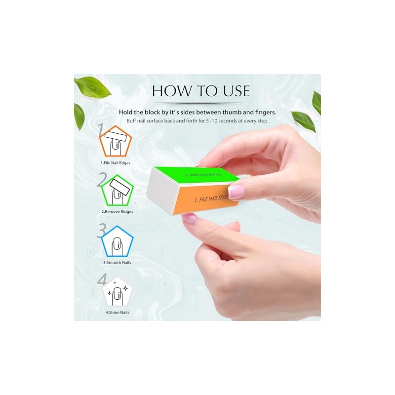 4 Way Nail Buffer Block Nail Shine Buffer Block for