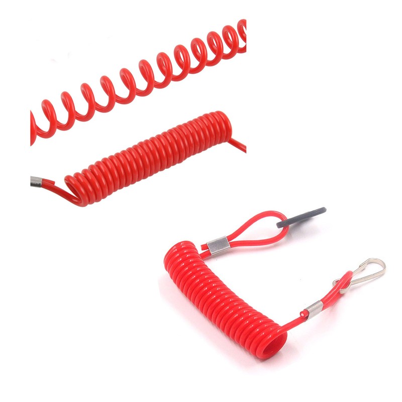 WPJCS Engine Stop Switch, Universal Boat Outboard Kill Switch Lanyard
