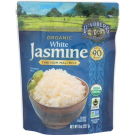 Lundberg Family Farms Organic White Jasmine Rice, Thai Hom Mali, 8 oz