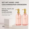 MaisoNovo Soap Dispenser Set of 2 | 500 ml Pink