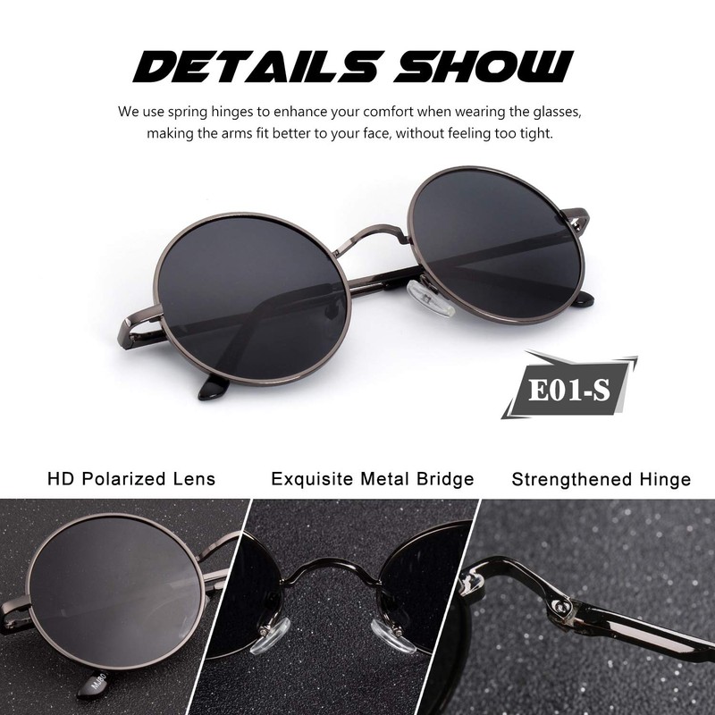 CGID E01 Small Retro Vintage Style Inspired Circular Circle Metal