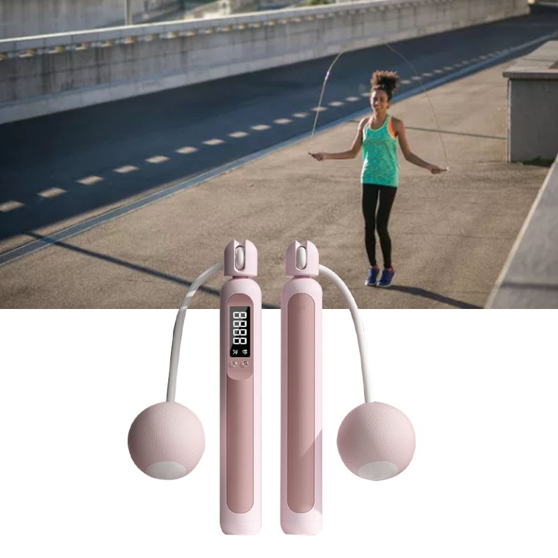 Jump Rope with Counter Rechargeable Cordless Weighted Smart Skipping Rope