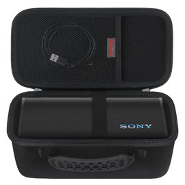 Elonbo Carrying Case ​for Sony ULT Field 3 Wireless Portable Bluetooth Speaker, ULT Field 3 Speaker Travel Protective Bag Storage Cover, Extra Mesh Pocket Fits Charging Cable, Black