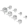 160 Pcs Hose Clamp Set, 304 Stainless Steel Worm Gear