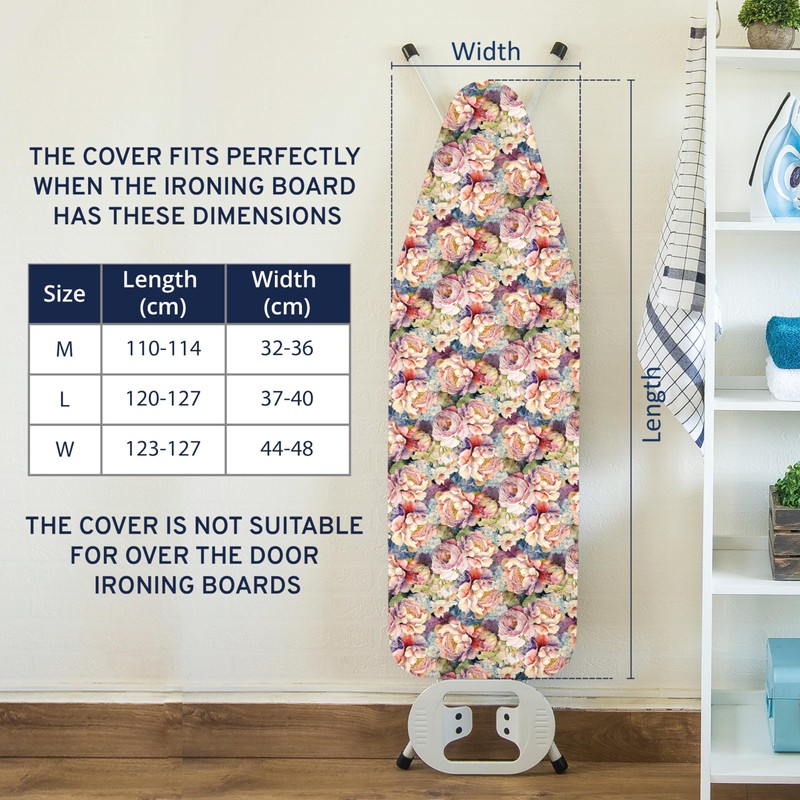 Encasa XO Ironing Board Cover and Pad 42"x14" - Free