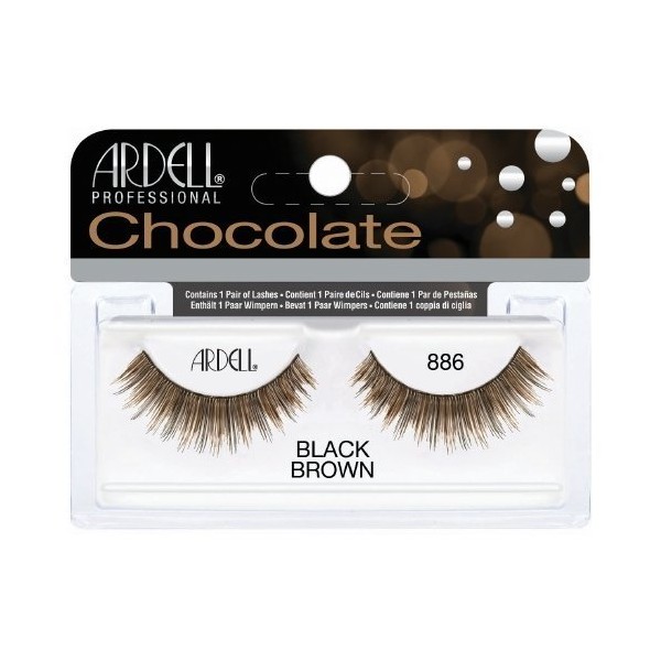 (6 Pack) ARDELL Professional Lashes Chocolate Collection - Black Brown 886