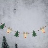Heaven Sends Wooden Reindeer and Christmas Tree Garland 1.2m| Festive