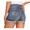 Foucome Women's Maternity Ripped Jean Shorts Roll Hem Denim Shorts