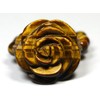 [Stone Distribution Center] [Ring] Flower Ring Tiger Eye (Bead Type)