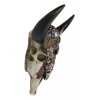 Western Patriotic Bull Cow Skull W/ American Flag Bald Eagle