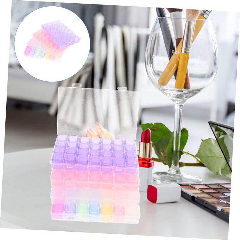 Gadpiparty 4Pcs Makeup Organizers with Independent Clear Makeup Holder for