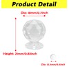 Savagrow 20pcs Self Stick Makeup Case Knobs Acrylic Clear Ball-Diamond