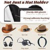 TUSPIPAL 2.9Inch Hat Hooks for Wall - (8 Pack) Cowboy