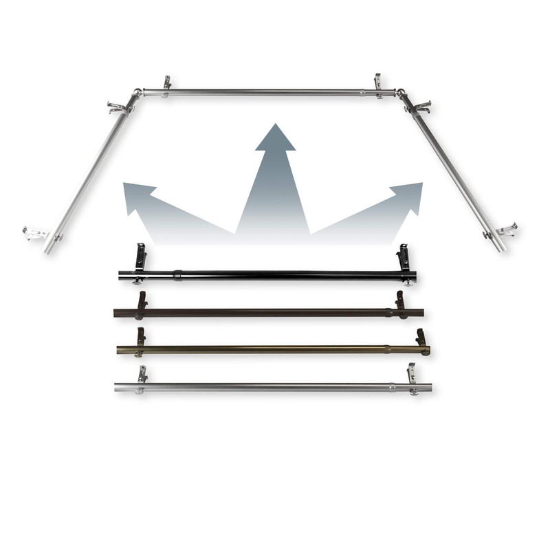A&F Rod Décor - Bay Window Single Curtain Rod Modification