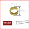 Brass Compression Fitting Ferrule Sleeve Tube Fitting (5/8" Tube OD)