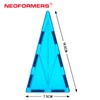 NEOFORMERS Magnetic Tiles Building Block Set: 16PCS Isosceles Triangle Expansion
