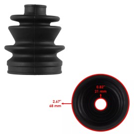 Caltric 2 Rear Axle Inner Outer CV Boot Kit for Arctic Cat 650 4X4 2004-2010