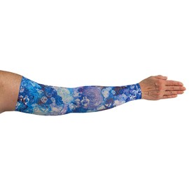 Lymphedivas Sapphire Medical Graduated Compression Arm Sleeve for Lymphedema (Short 20-30 mmHg Medium)