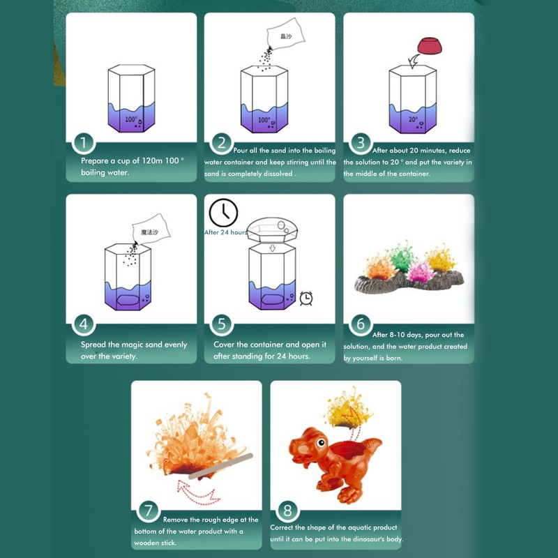 DIY Crystal Growing Science Experiment Kit for Kids Grow 4