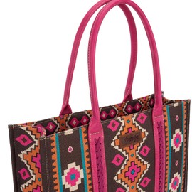Montana West Wrangler Tote Bag for Women Western Shoulder Purses Boho Aztec Satchel Hobo Handbags WG2203-8119HPK