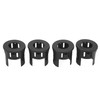 4Pcs Parking Assist Sensor Bezels,KIMISS ABS Front Rear Parking Aid