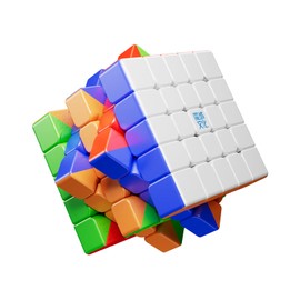 Moyu 5 x 5 Magic Cube Aochuang v6 Magnetic Master Cube 5 x 5 x 5 Puzzle Toy Cube Stickerless, 96 Magnets, Anti-Stick Design Adjustable Elasticity Stickerless Magic Cube (Single-Track UV Coated Version