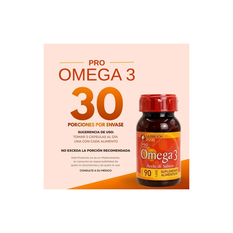 Capsulas Omega 3 Salmon Oil 90 Capsulas 1000mg Nutricion2000