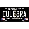 Smart Blonde Culebra Puerto Rico Black License Plate / Sign / Plaque